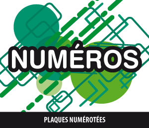 Plaque numéro et logo